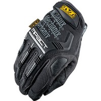 Mechanixwear MPT-58-009 Mechanix Wear Medium Black M-Pact Full Finger Spandex And Rubber Anti-Vibration Gloves  With Hook & Loop
